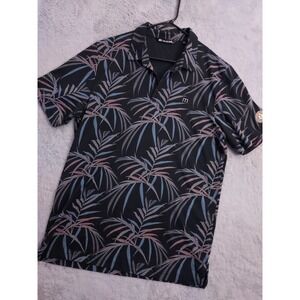 Travis Mathew Polo Shirt Mens Extra Large Hawaiian Pique Golf Colorful Pima XL